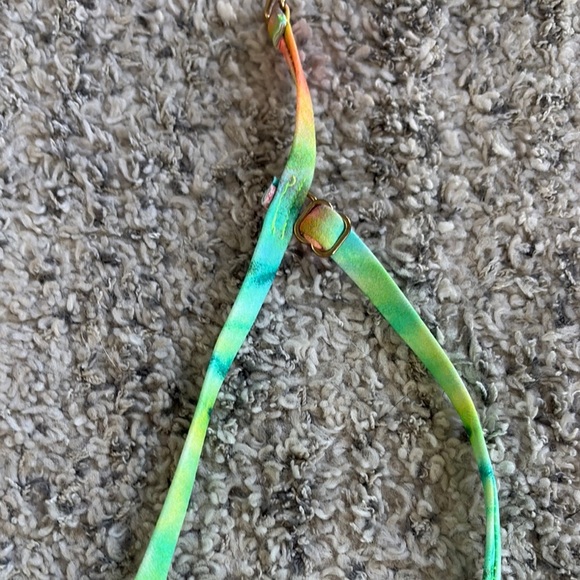 Colorful Tie-Dye Bikini Top with adjustable straps - Picture 4 of 9